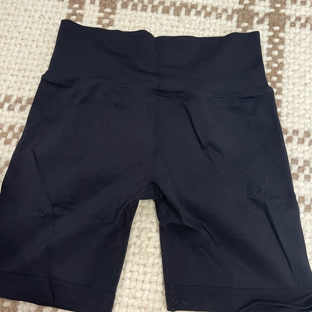 Black Women's High-Waisted Shorts
